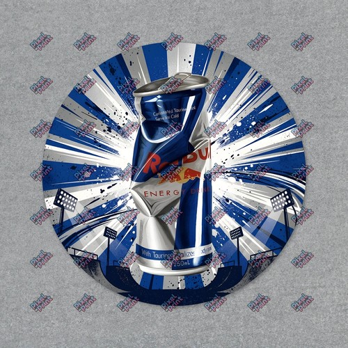 Adesivo red bull energy drink - red,