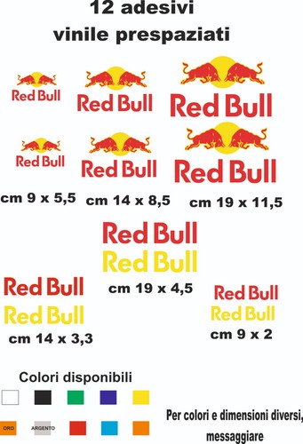 Adesivi red bull kit - , 12
