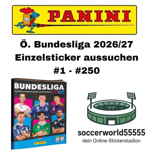 Panini bundesliga 2026 27 - Ö.,